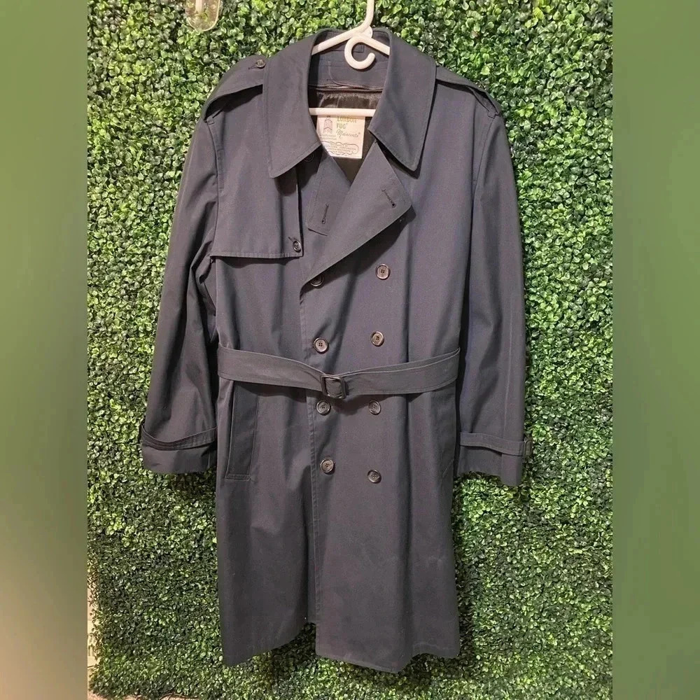 NWOT Vintage London Fog Trench Coat with Removable Insert - Size 44 Regular